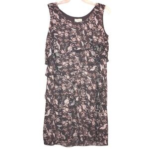 Alessa W. Collection Tiered Sleeveless Floral Dress